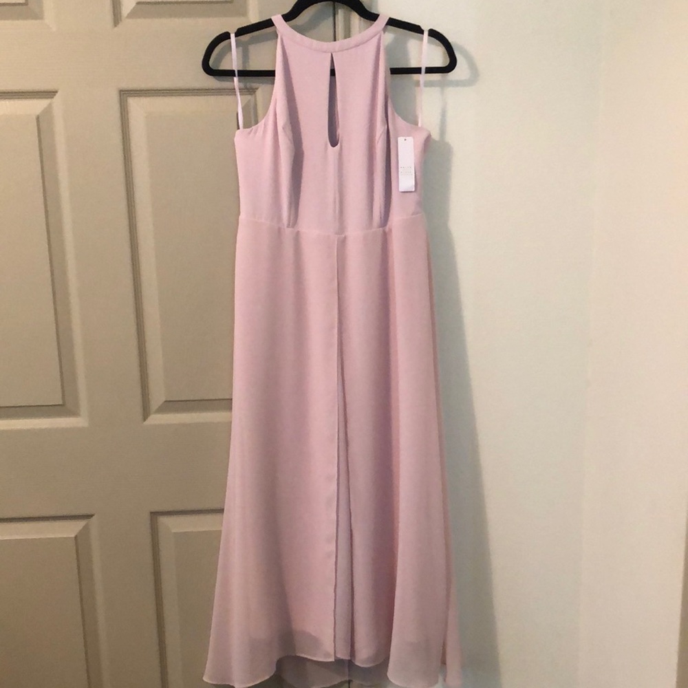 NEW WITH TAG Blush, Chiffon High Neck Jumpsuit